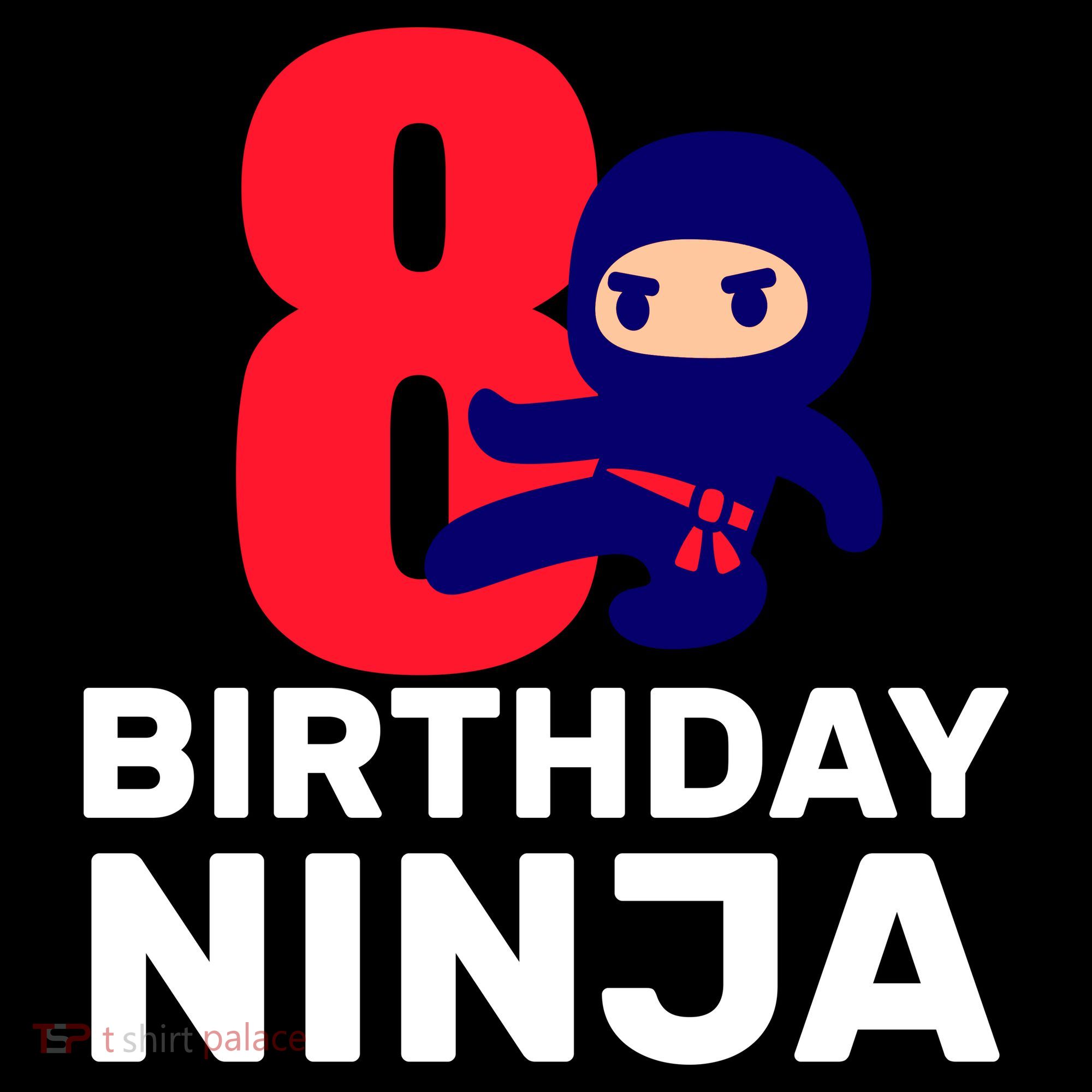 8th Birthday Ninja Doggie Tank