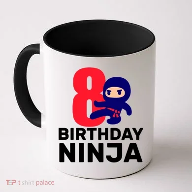 8th Birthday Ninja Coffee Mug