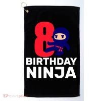 8th Birthday Ninja Golf Towel thumb 0