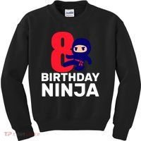8th Birthday Ninja Kids Sweatshirt thumb 0