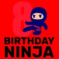 8th Birthday Ninja Santa Hat thumb 1