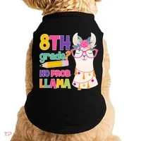 8th Grade? No Prob Llama Doggie Tank thumb 0