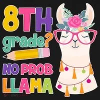8th Grade? No Prob Llama Doggie Tank thumb 4
