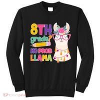 8th Grade? No Prob Llama Sweatshirt thumb 0