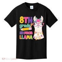 8th Grade? No Prob Llama Kids T-Shirt thumb 0