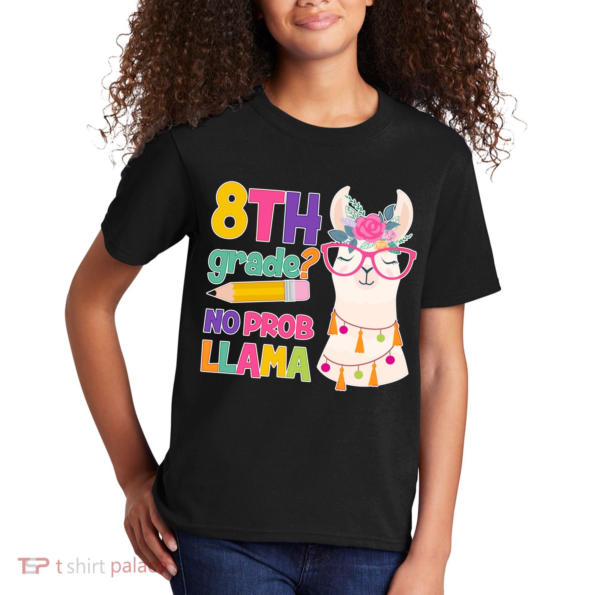 8th Grade? No Prob Llama Kids T-Shirt