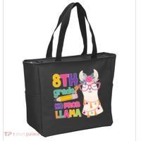 8th Grade? No Prob Llama Tote Bag thumb 2