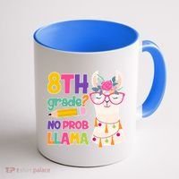 8th Grade? No Prob Llama Coffee Mug thumb 1