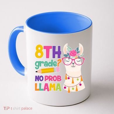 8th Grade? No Prob Llama Coffee Mug
