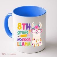 8th Grade? No Prob Llama Coffee Mug thumb 0