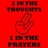 2 In The Thoughts 1 In The Prayers Funny Shocker Meme Santa Hat thumb 1