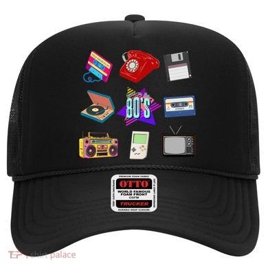 80s Throwback Retro Vintage Funny Party Cassette Tapes Hat