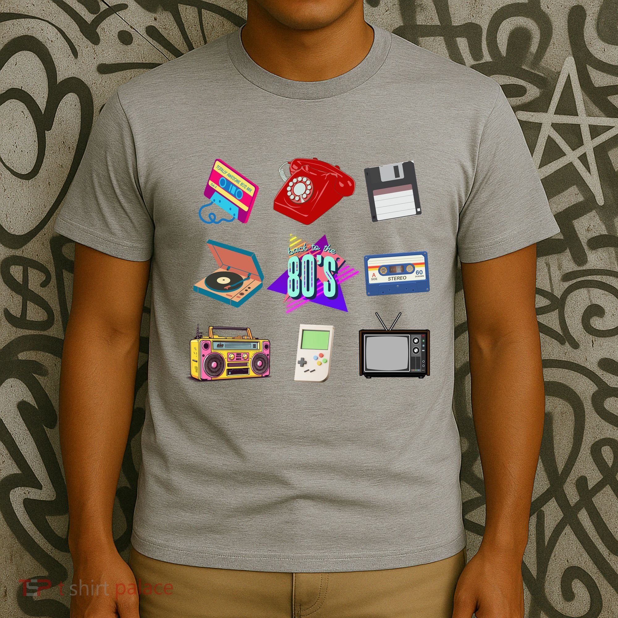 80s Throwback Retro Vintage Funny Party Cassette Tapes T-Shirt