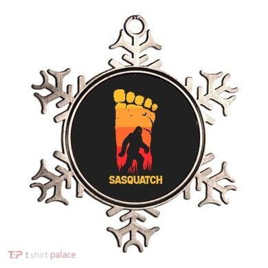 80's Vintage Bigfoot Silhouette Sun Sasquatch Womens Ornament