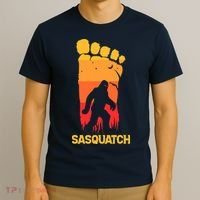 80's Vintage Bigfoot Silhouette Sun Sasquatch Womens T-Shirt thumb 3