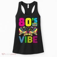 80's Vibe Funny 80s Party Outfit Retro 1980s 80s Lover Women's Tank Top thumb 0
