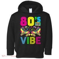 80's Vibe Funny 80s Party Outfit Retro 1980s 80s Lover Toddler Hoodie thumb 0