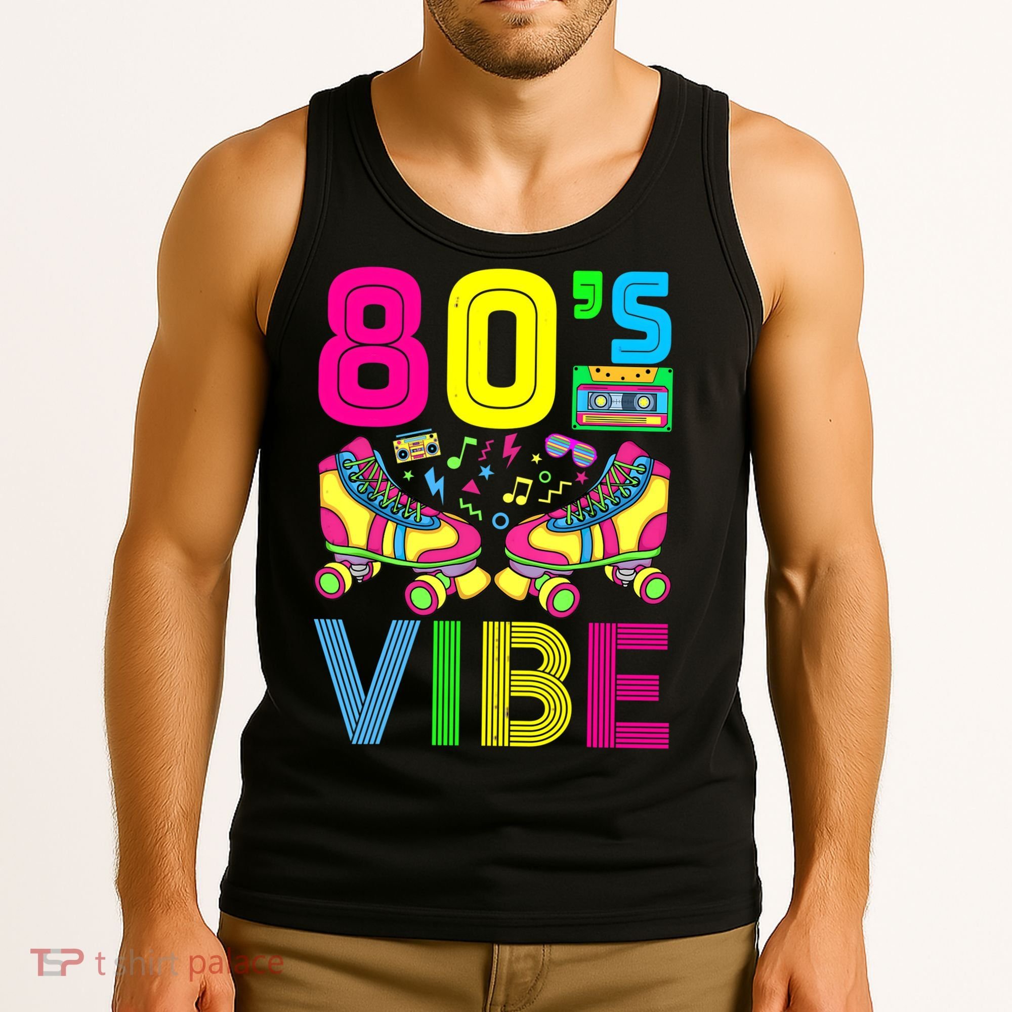 80's Vibe Funny 80s Party Outfit Retro 1980s 80s Lover Tank Top