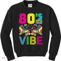 80's Vibe Funny 80s Party Outfit Retro 1980s 80s Lover Kids Sweatshirt thumb 0