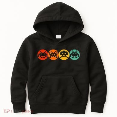 80s Video Game Vintage Retro Arcade Kids Hoodie