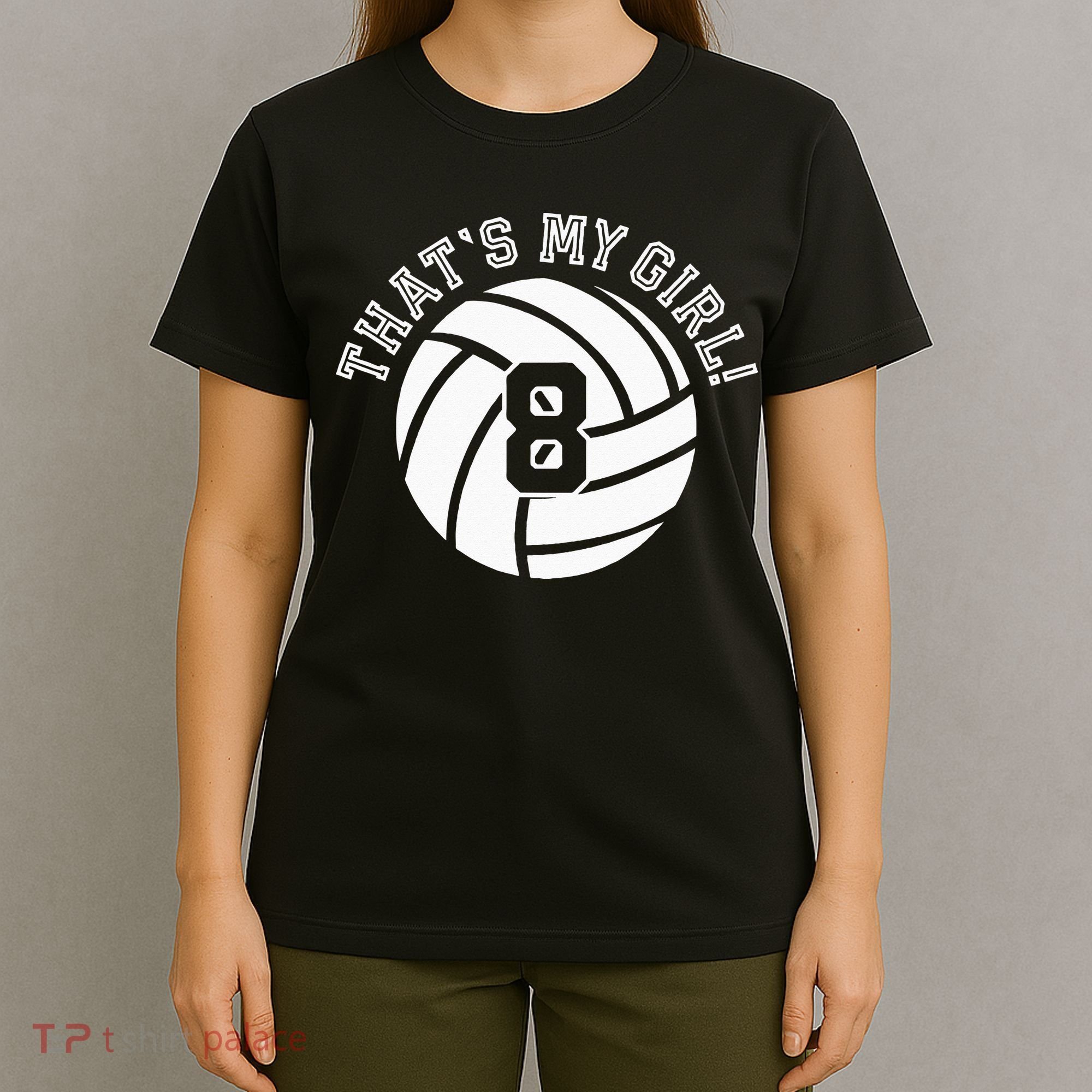 8 Volleyball Player That's My Cheer Mom Dad Team Coach T-Shirt