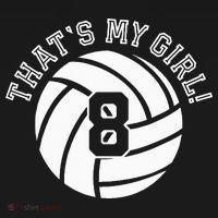 8 Volleyball Player That's My Cheer Mom Dad Team Coach Women's Hoodie thumb 2