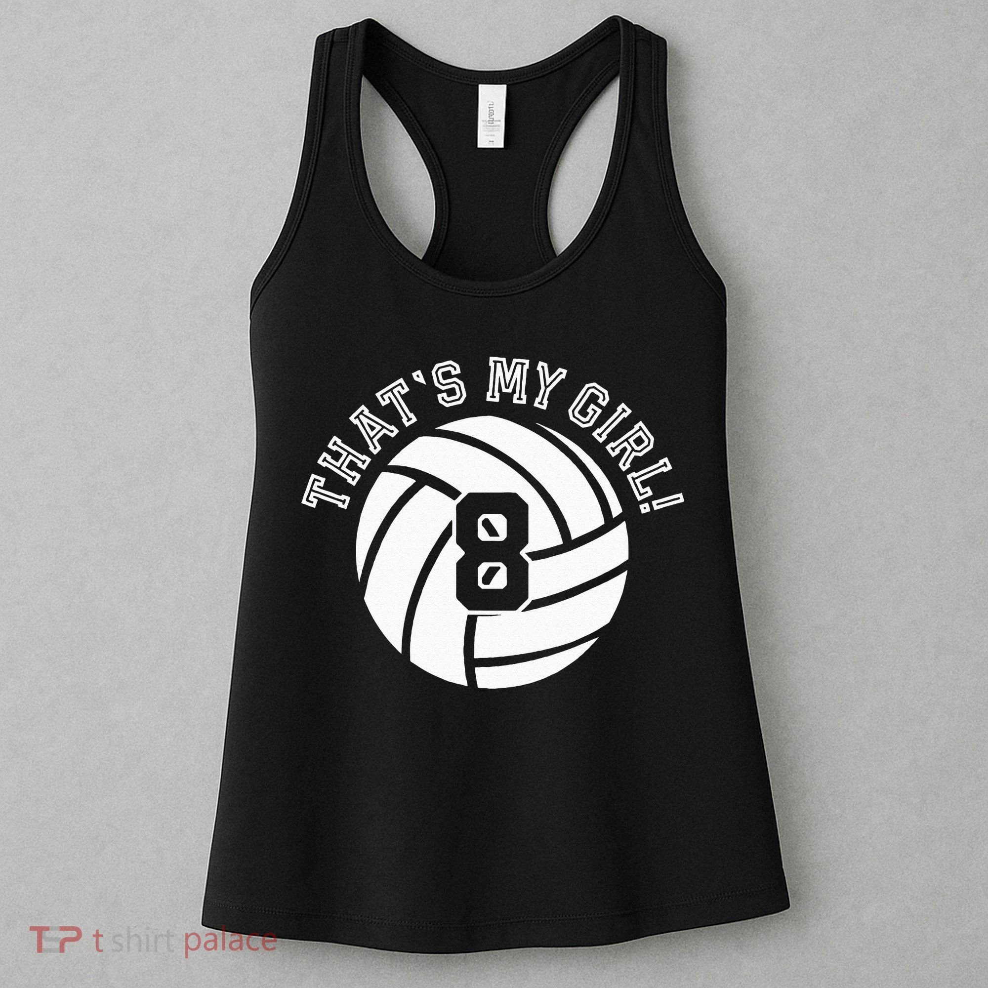 8 Volleyball Player That's My Cheer Mom Dad Team Coach Women's Tank Top