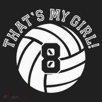 8 Volleyball Player That's My Cheer Mom Dad Team Coach Golf Towel thumb 3