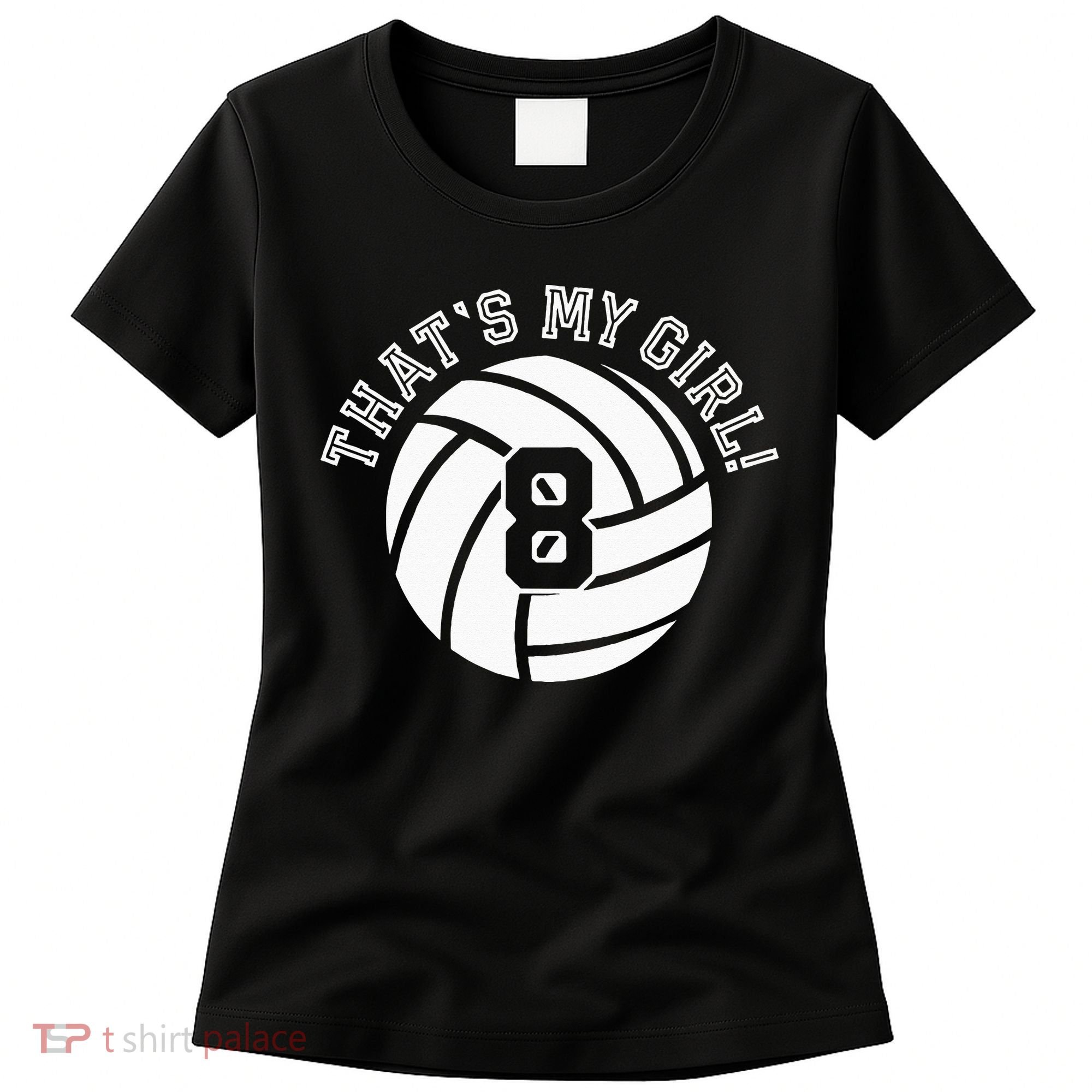 8 Volleyball Player That's My Cheer Mom Dad Team Coach Women's T-Shirt