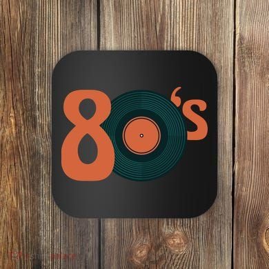80s Vinyl Record Vintage Coaster