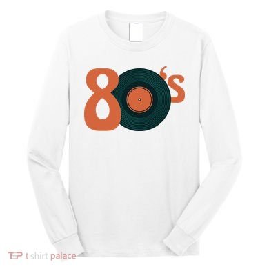 80s Vinyl Record Vintage Long Sleeve Shirt