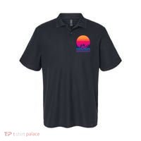 80s Vaporwave Retro Palm Trees Sunset Polo thumb 0
