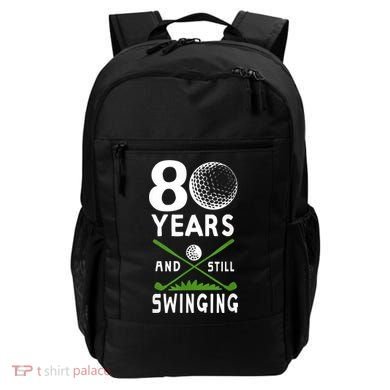 80 Years And Still Swinging 80th Birthday Golfing Apparel Backpack