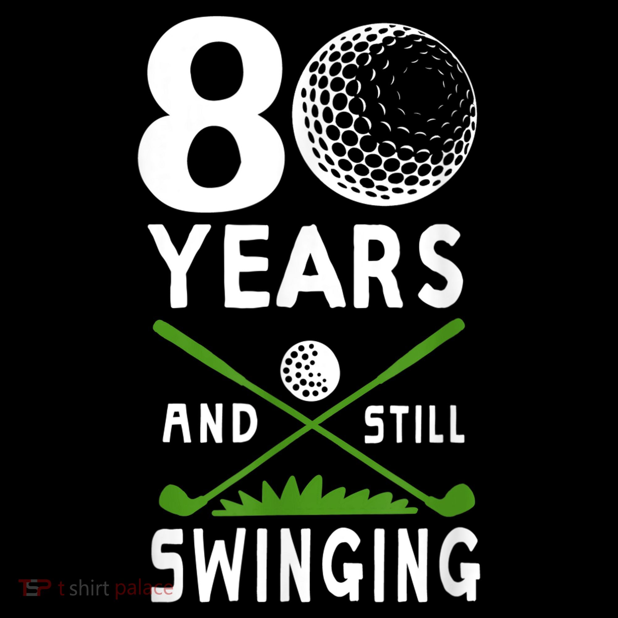 80 Years And Still Swinging 80th Birthday Golfing Apparel Women's Hoodie