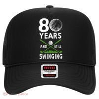 80 Years And Still Swinging 80th Birthday Golfing Apparel Hat thumb 0