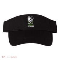 80 Years And Still Swinging 80th Birthday Golfing Apparel Visor thumb 0