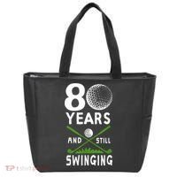 80 Years And Still Swinging 80th Birthday Golfing Apparel Tote Bag thumb 0