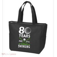 80 Years And Still Swinging 80th Birthday Golfing Apparel Tote Bag thumb 3