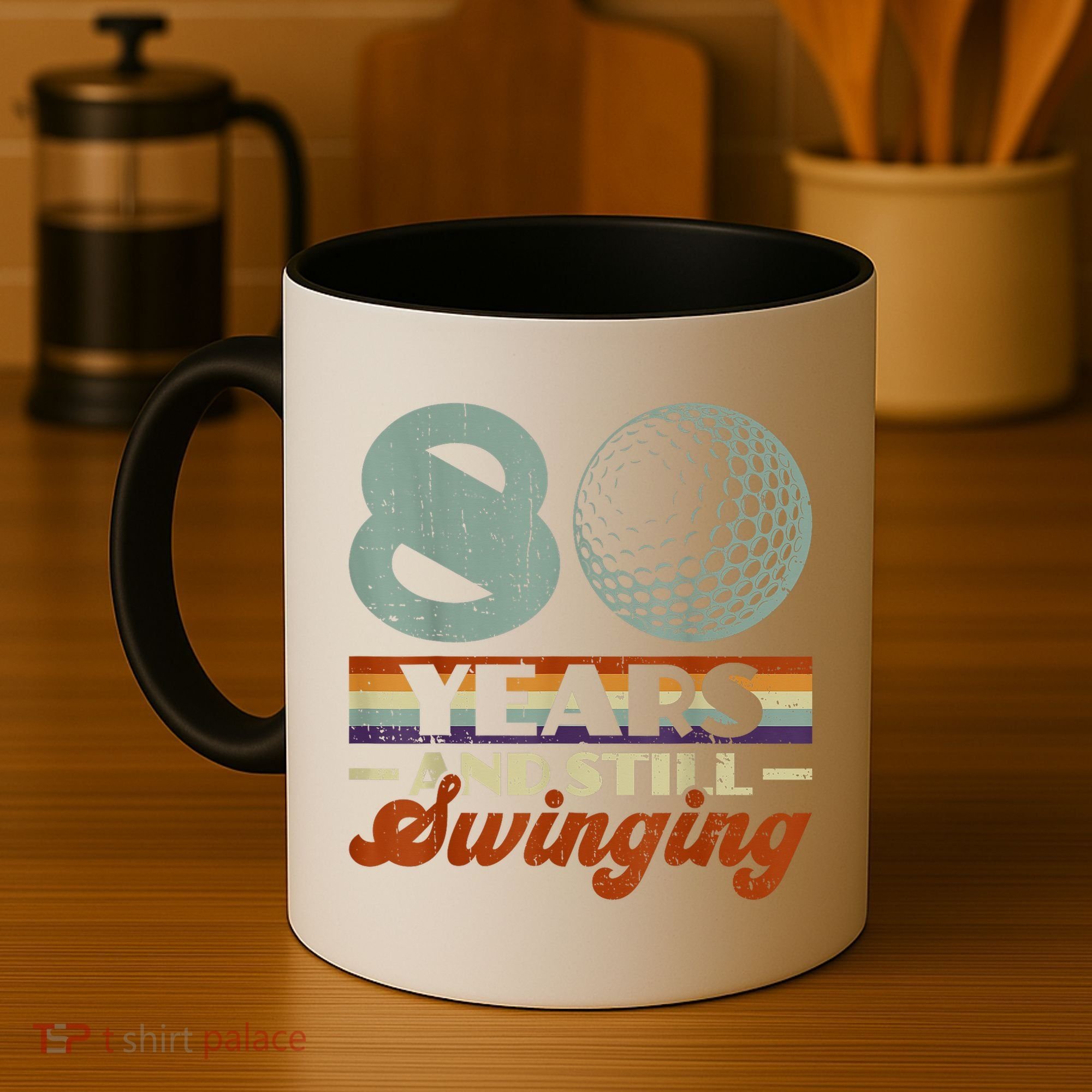 80 Years And Still Swinging Golf 80th Birthday Coffee Mug