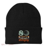 80 Years And Still Swinging Golf 80th Birthday Beanie thumb 0
