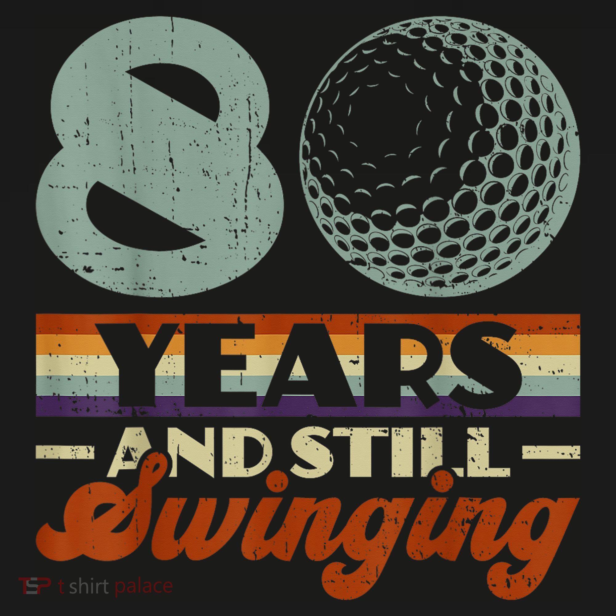80 Years And Still Swinging Golf 80th Birthday Women's Tank Top