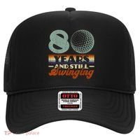 80 Years And Still Swinging Golf 80th Birthday Hat thumb 0