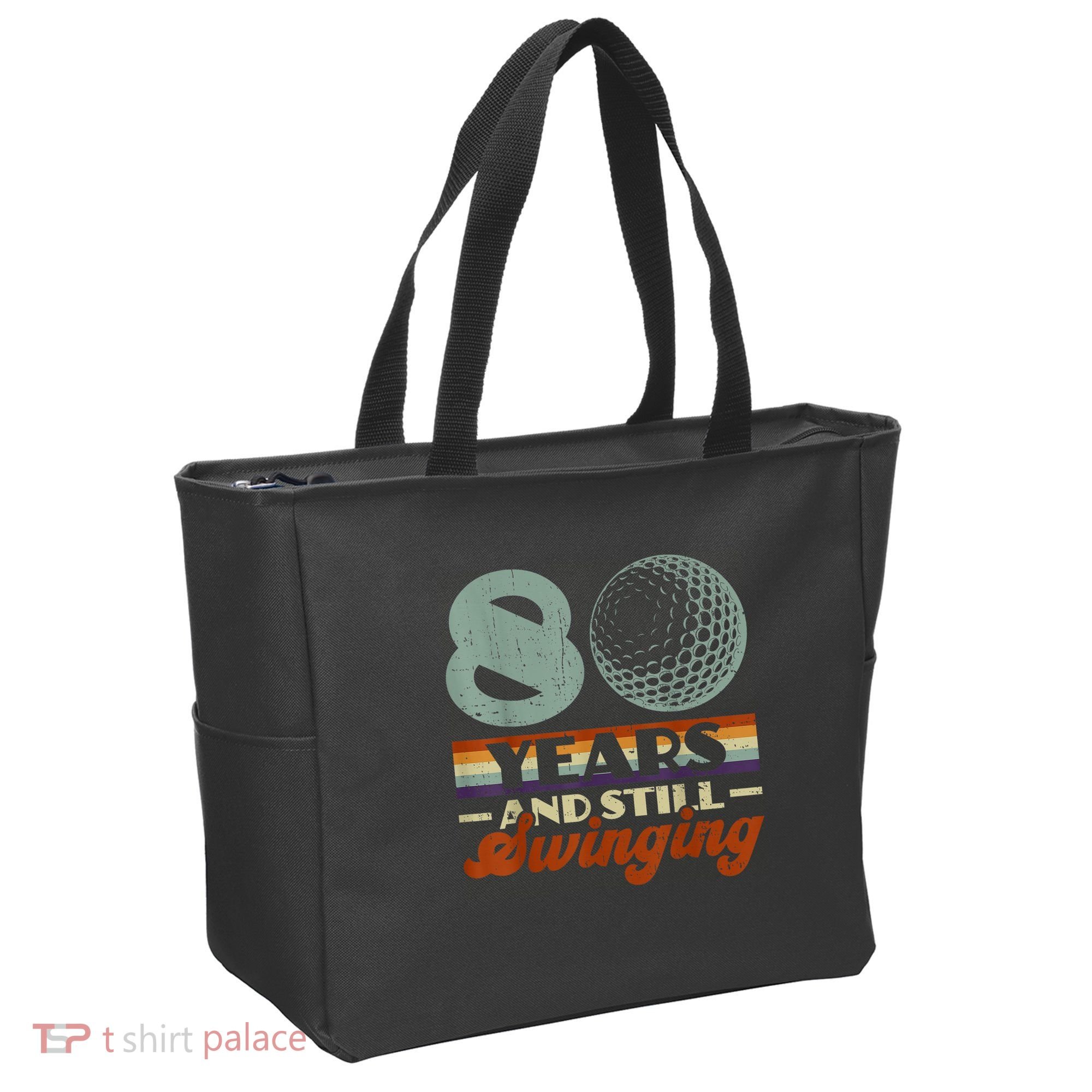 80 Years And Still Swinging Golf 80th Birthday Tote Bag
