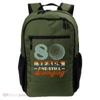 80 Years And Still Swinging Golf 80th Birthday Backpack thumb 0