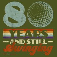 80 Years And Still Swinging Golf 80th Birthday Mousepad thumb 1