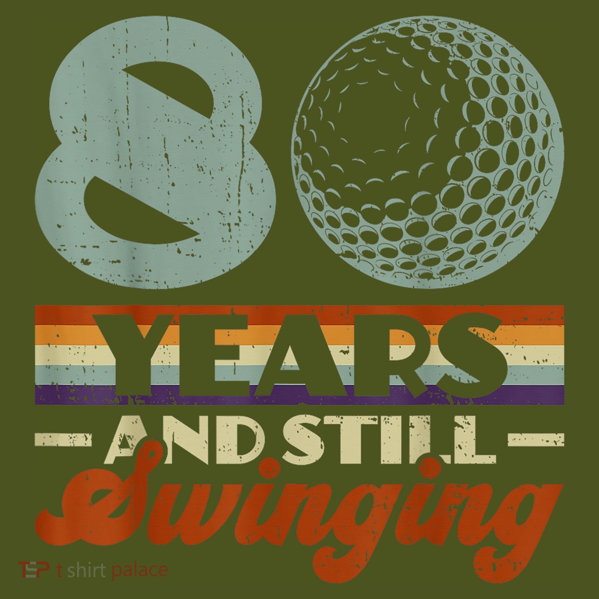 80 Years And Still Swinging Golf 80th Birthday Mousepad