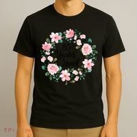 80 Years Loved 80 Years Old Floral 80th Birthday T-Shirt thumb 3