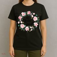 80 Years Loved 80 Years Old Floral 80th Birthday T-Shirt thumb 4