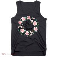 80 Years Loved 80 Years Old Floral 80th Birthday Tank Top thumb 0
