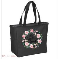 80 Years Loved 80 Years Old Floral 80th Birthday Tote Bag thumb 2